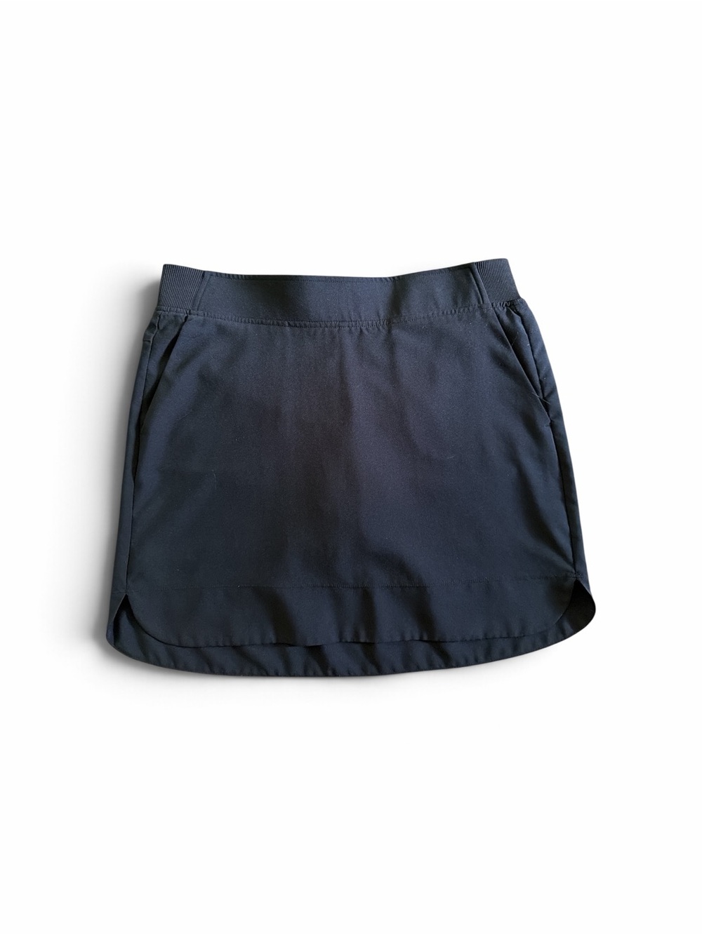 Black Women's Mini Skirt built in shorts and Stretch Waistband